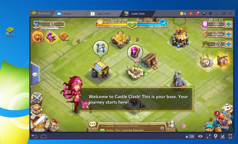 Play Castle Clash for PC with Bluestacks